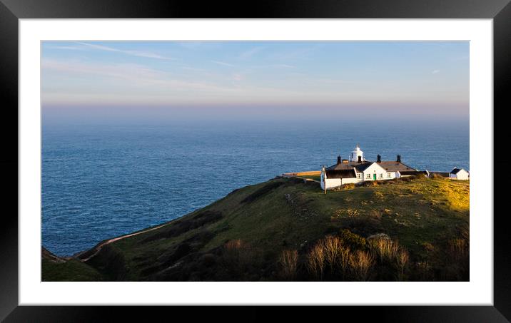 Majestic Views at Anvil Point Lighthouse Framed Mounted Print by Daniel Rose