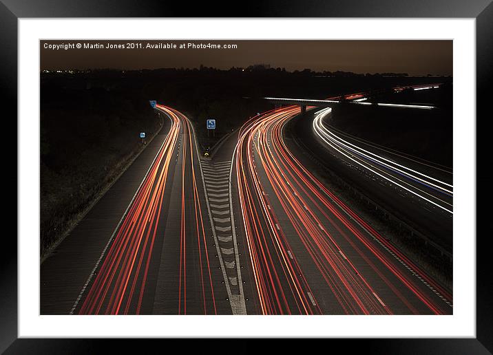 M1 Motorway Madness Framed Mounted Print by K7 Photography
