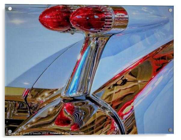 1959 Cadillac El Dorado Biarritz Convertible Acrylic by Errol D'Souza