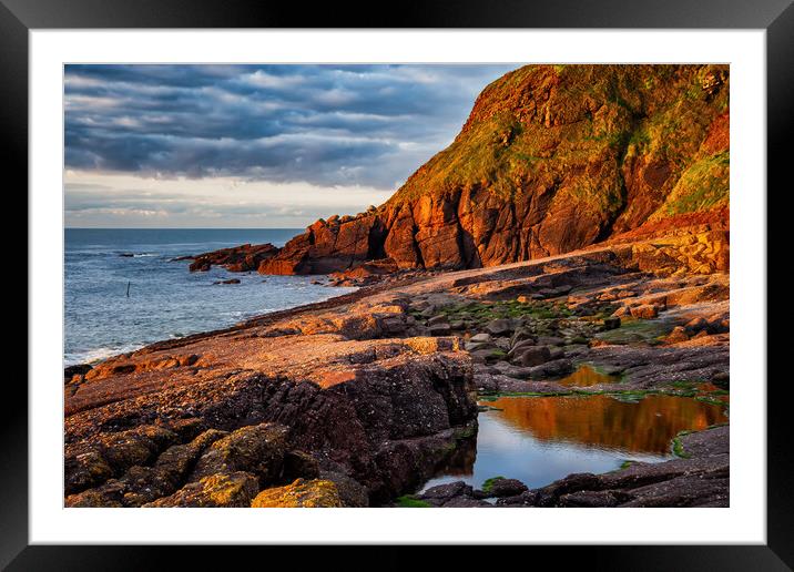 Sunrise By The Sea In South Coast Of Ireland Framed Mounted Print by Artur Bogacki