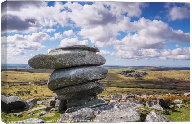 The Cheesewring on Bodmin Moor. Canvas Print by Gordon Scammell