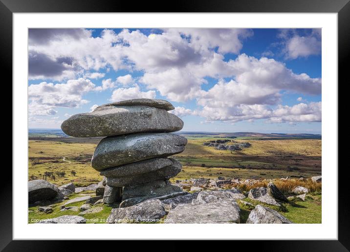 The Cheesewring on Bodmin Moor. Framed Mounted Print by Gordon Scammell