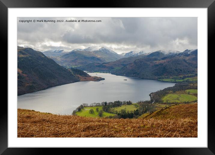 Stunning Ullswater in the Lakedistrict  Framed Mounted Print by Mark Bunning