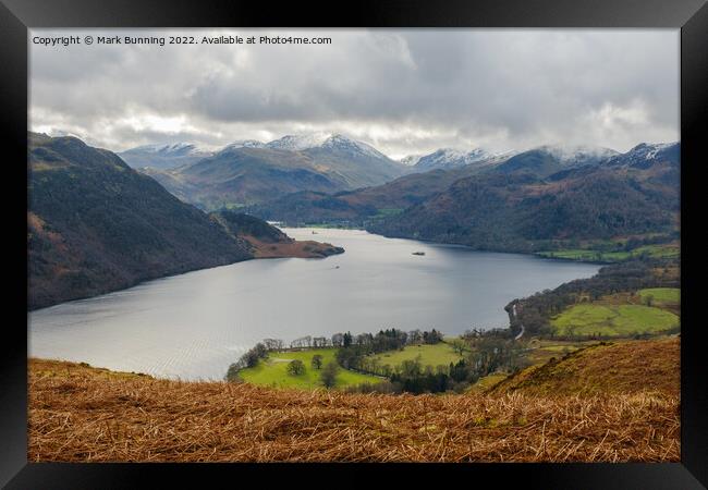 Stunning Ullswater in the Lakedistrict  Framed Print by Mark Bunning