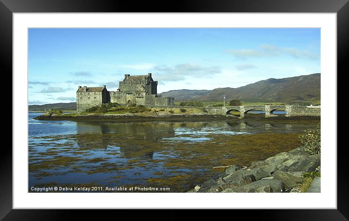 Eilean Donan Castle Framed Mounted Print by Debra Kelday