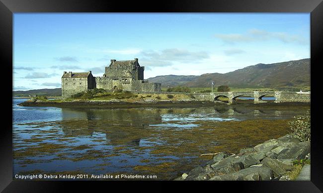 Eilean Donan Castle Framed Print by Debra Kelday