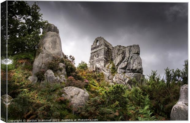 The atmospheric mysterious 15th century Roche Rock Canvas Print by Gordon Scammell