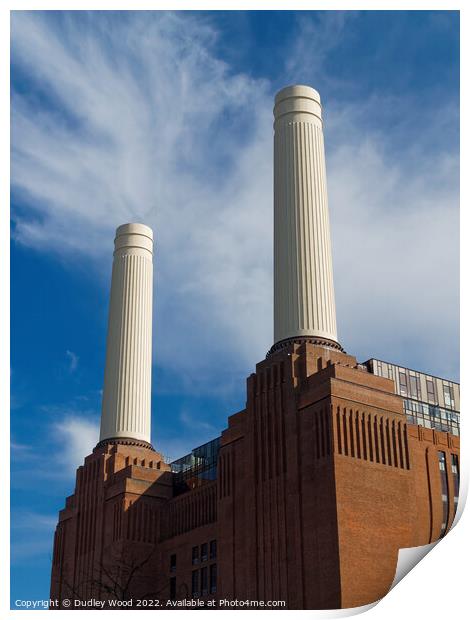 Iconic London Landmark Battersea Power Station Print by Dudley Wood