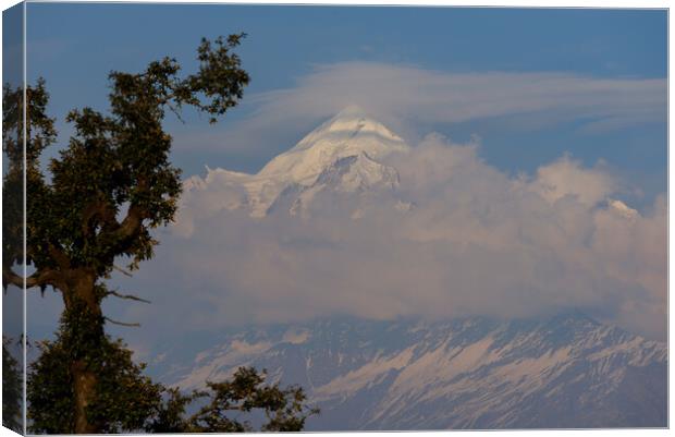 Outdoor mountain Canvas Print by NITYANANDA MUKHERJEE