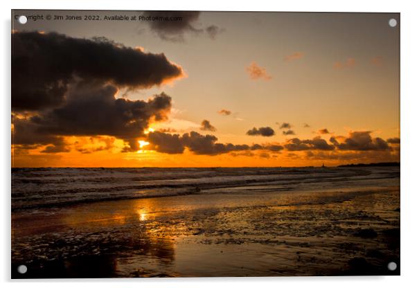 Seaside Sunrise Acrylic by Jim Jones