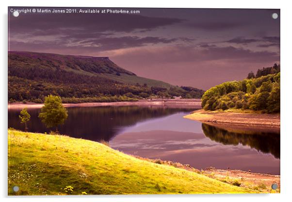 Ladybower Reservoir Reflections Acrylic by K7 Photography