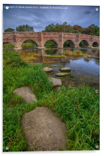 The Ancient Beauty of Whitemill Bridge Acrylic by Derek Daniel
