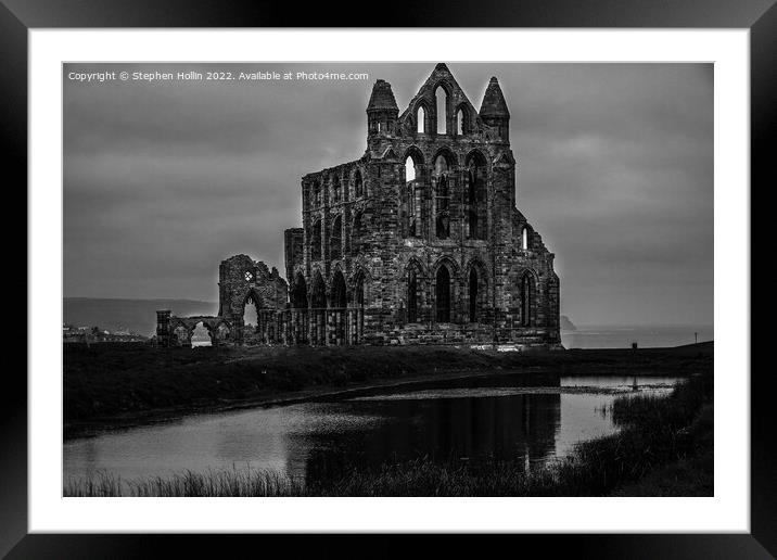 Majestic ruins overlooking the water Framed Mounted Print by Stephen Hollin