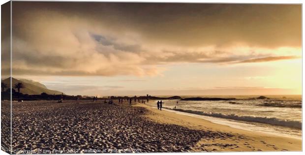 Camps Bay Sunset Canvas Print by Timothy Finlan