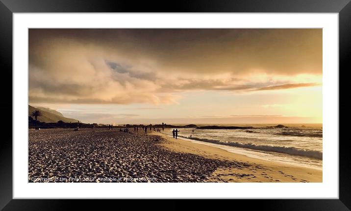 Camps Bay Sunset Framed Mounted Print by Timothy Finlan