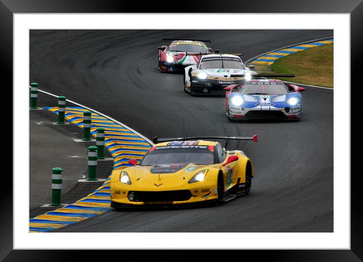 Chevrolet Corvette C7.R Sports Motor Car Framed Mounted Print by Andy Evans Photos