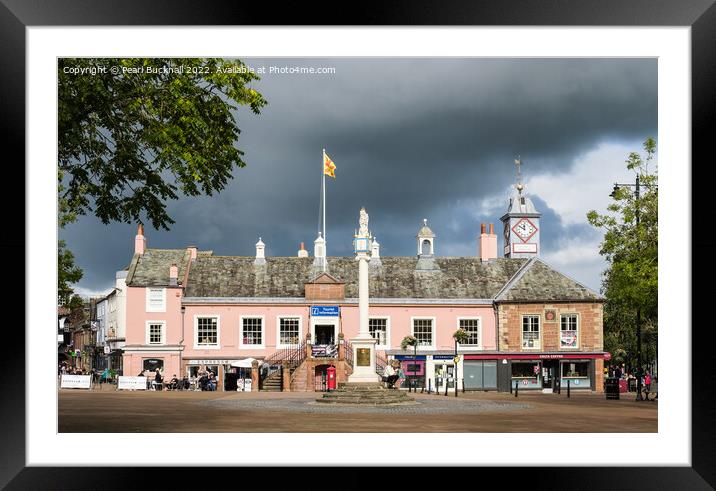 Carlisle City Centre Cumbria England Framed Mounted Print by Pearl Bucknall