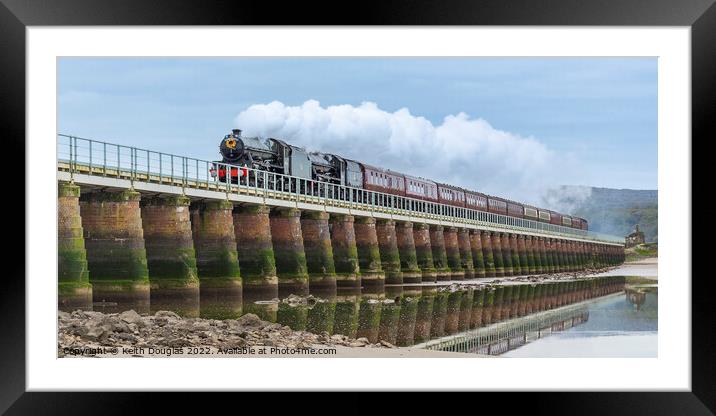 The Great Britain XIV crosses the Kent Viaduct Framed Mounted Print by Keith Douglas