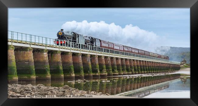 The Great Britain XIV crosses the Kent Viaduct Framed Print by Keith Douglas