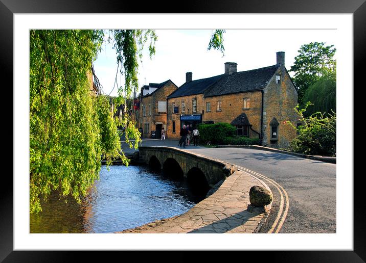 Bourton on the Water Cotswolds England UK Framed Mounted Print by Andy Evans Photos