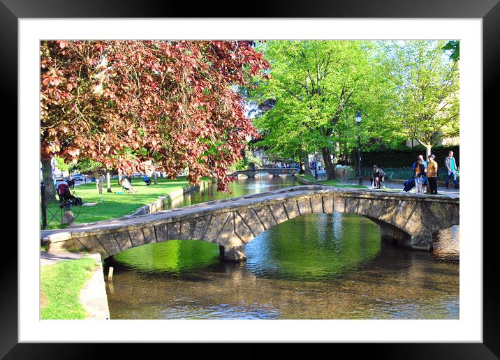 The Scenic Beauty of Bourton on the Water Framed Mounted Print by Andy Evans Photos