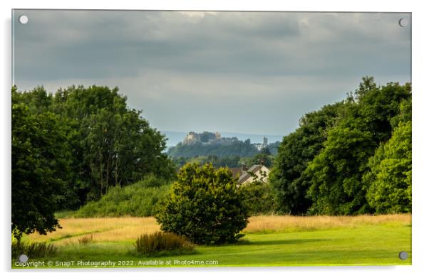View of Stirling Castle from the site of the Battle of Bannockburn in summer Acrylic by SnapT Photography