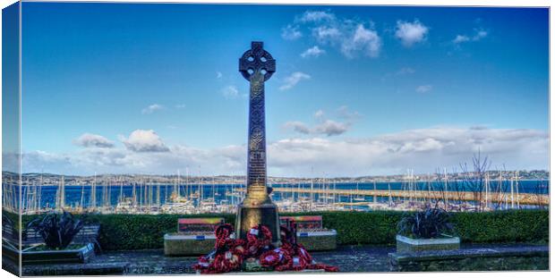 Brixham War Memorial  Canvas Print by Peter F Hunt