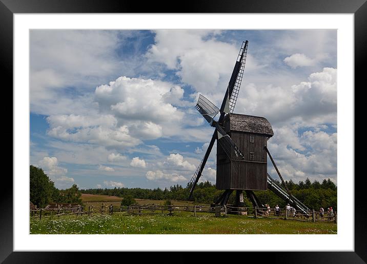 windmill Framed Mounted Print by Thomas Schaeffer