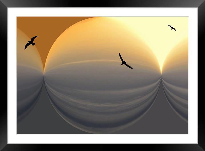 a new dawn Framed Mounted Print by Heather Newton
