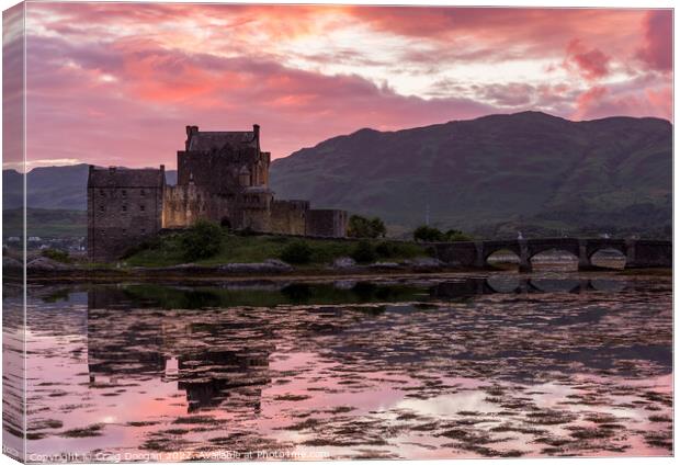 Eilean Donan Sunset - Scotland Canvas Print by Craig Doogan