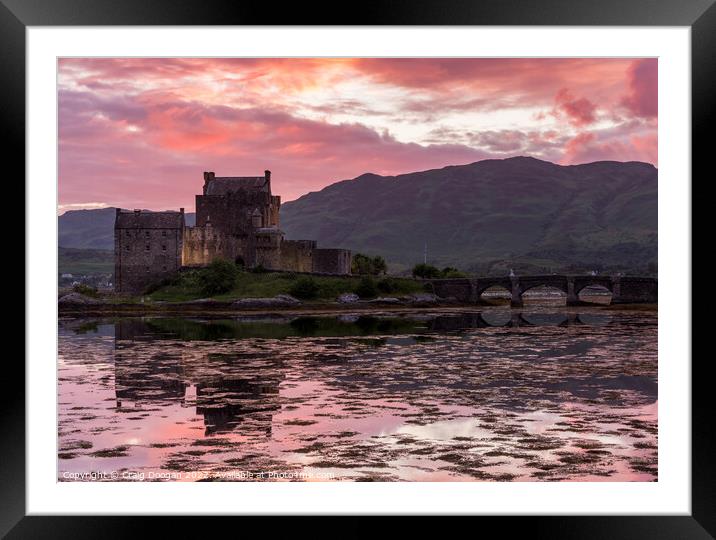 Eilean Donan Sunset - Scotland Framed Mounted Print by Craig Doogan