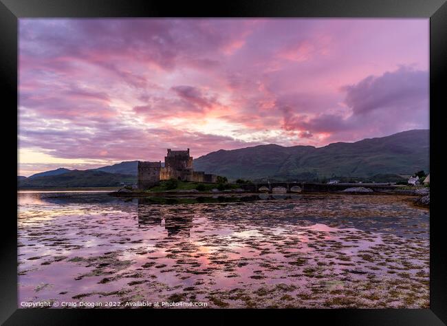 Eilean Donan Sunset - Scotland Framed Print by Craig Doogan