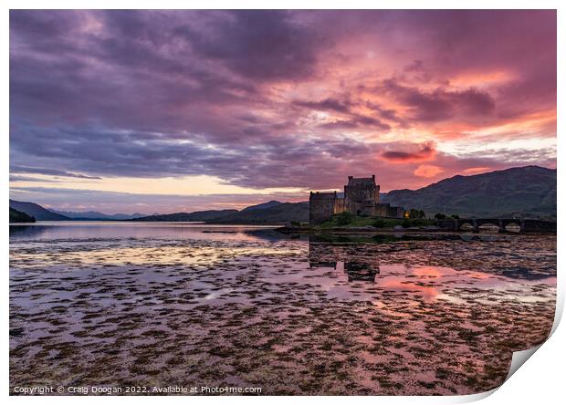 Eilean Donan Sunset - Scotland Print by Craig Doogan