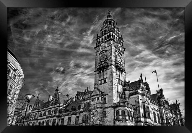  Sheffield Town Hall, South Yorkshire  Framed Print by Darren Galpin