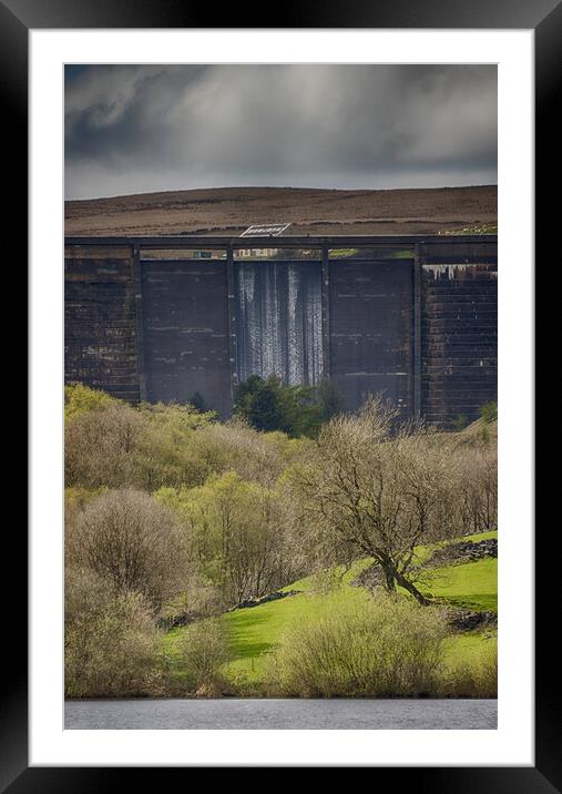 Baiting's Reservoir Dam Wall  Framed Mounted Print by Glen Allen