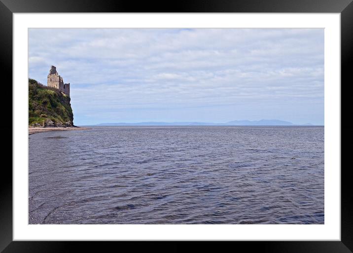 Greenan Castle and Isle of Arran Framed Mounted Print by Allan Durward Photography