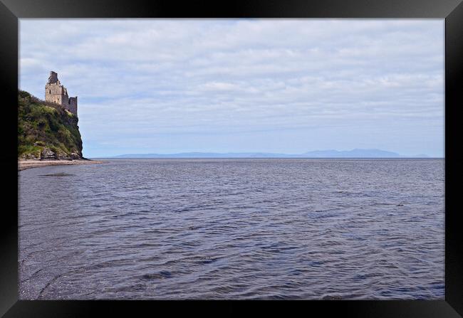 Greenan Castle and Isle of Arran Framed Print by Allan Durward Photography