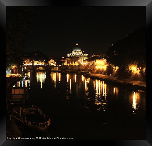 Rome by night Framed Print by Sean Wareing