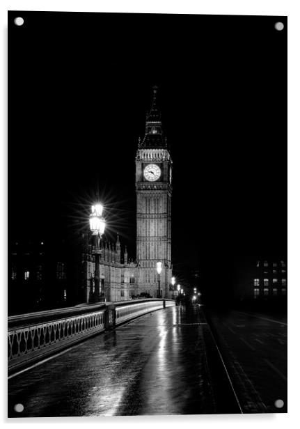 Big Ben London Acrylic by Elizabeth Hudson