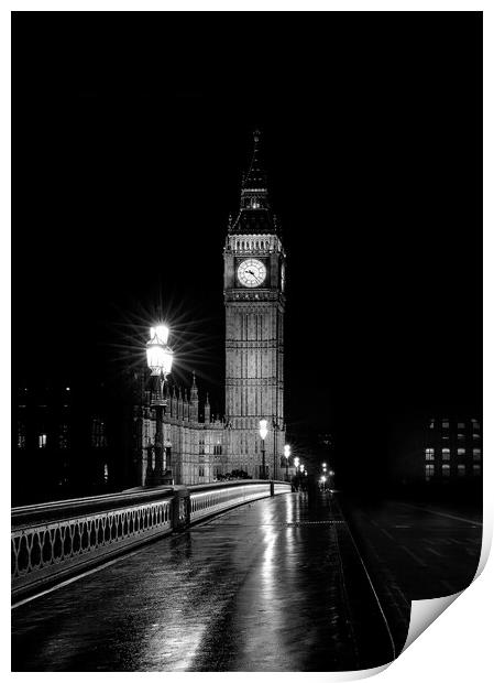 Big Ben London Print by Elizabeth Hudson