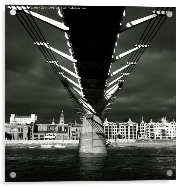 The Millennium Bridge Acrylic by Andy Linden