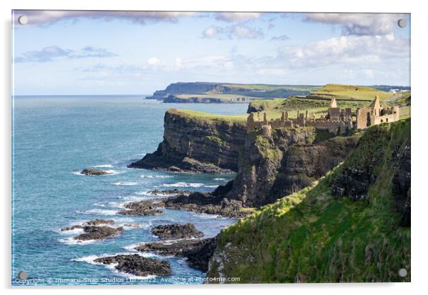 Dunluce Castle Acrylic by Storyography Photography