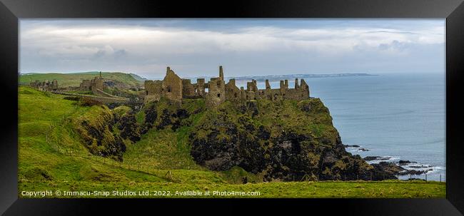 Dunluce Castle by The Sea Framed Print by Storyography Photography