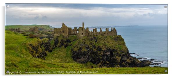 Dunluce Castle by The Sea Acrylic by Storyography Photography