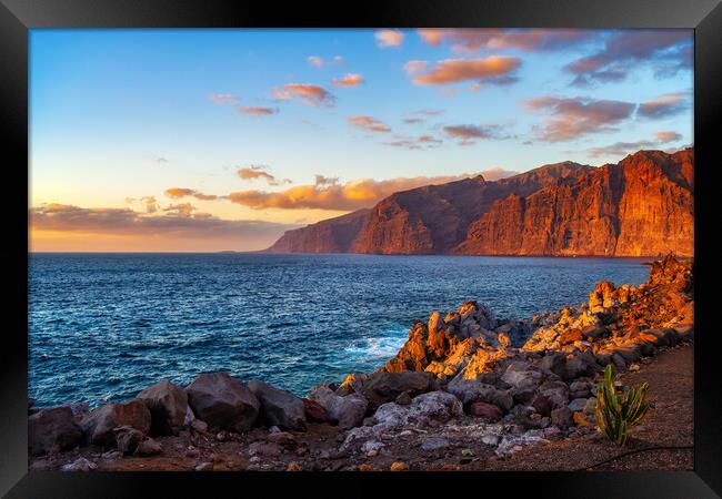 Los Gigantes In Tenerife Framed Print by Artur Bogacki