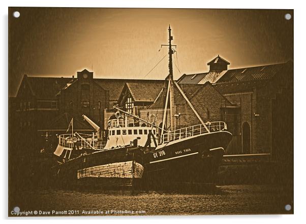 Fishing Trawler - Grimsby Acrylic by Daves Photography