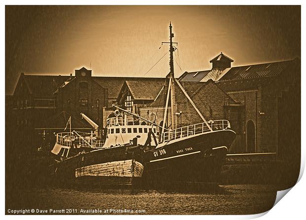 Fishing Trawler - Grimsby Print by Daves Photography