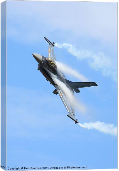 BAF F16 RIAT 2011 Canvas Print by Oxon Images