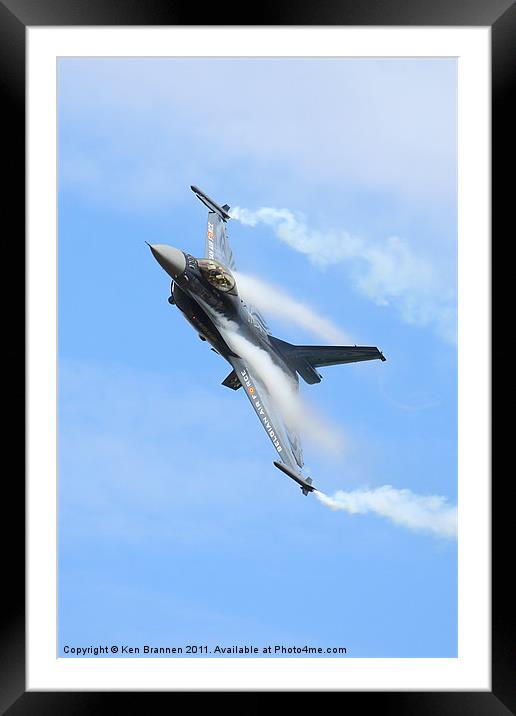 BAF F16 RIAT 2011 Framed Mounted Print by Oxon Images