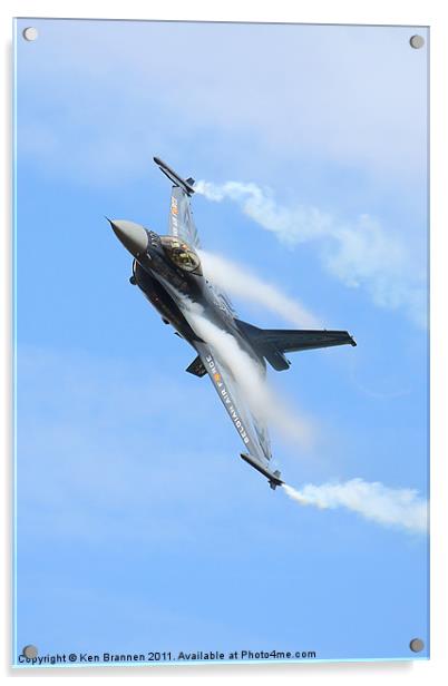 BAF F16 RIAT 2011 Acrylic by Oxon Images
